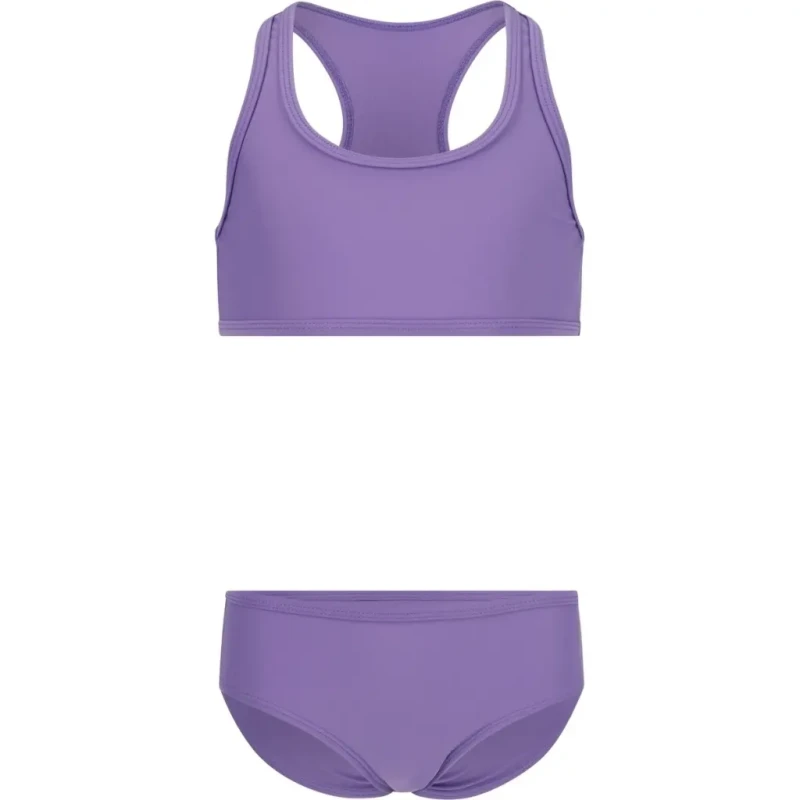 Image of 2 Piece swimsuit for children Zigzag Misty Violet Female 4 ans