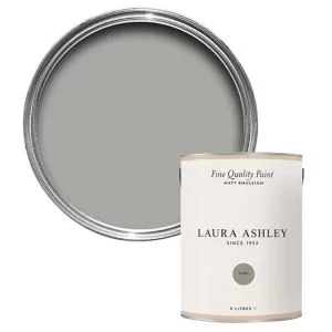 Image of Laura Ashley Steel Matt Emulsion Paint, 5L