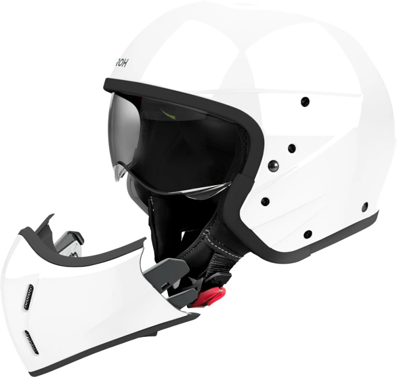 Image of Airoh J 110 Color White Gloss Jet Helmet Size L