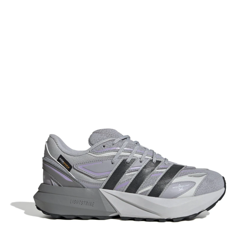 Image of adidas Womens Lightblaze Runners Grey/ Plum female 6 (39.3)