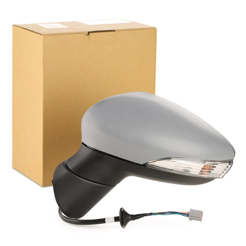 Image of VAN WEZEL 1807807 Wing mirror * HAGUS * Left, Heatable, primed Outside Mirror (50)