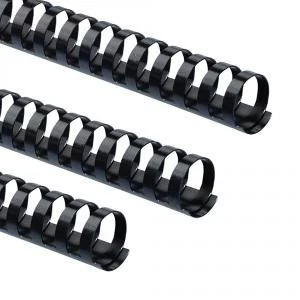 Image of Fellowes Binding Comb 6mm Black A4 Pack of 100 5345302