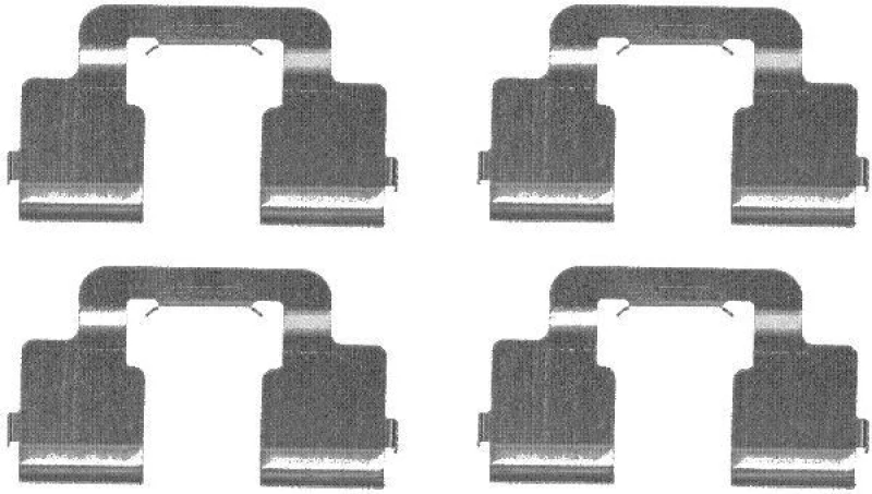 Image of HELLA Brake pad fitting kit HELLA 8DZ 355 203-341