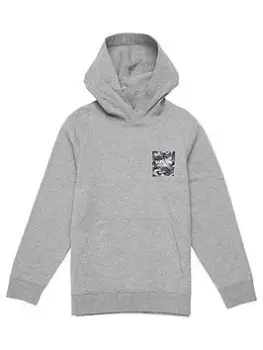 Image of Barbour International Boys Shoreditch Hoodie - Grey Marl, Size 6-7 Years