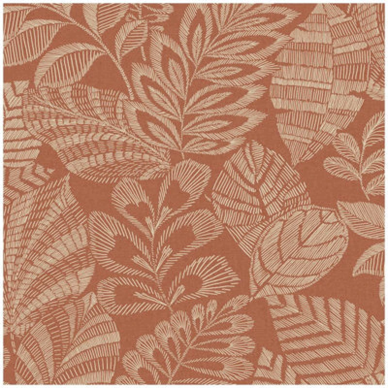 Image of Grandeco Madou Floral Wallpaper Red Textured Botanical Paste The Wall Vinyl