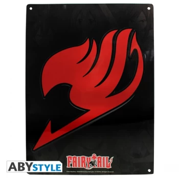 image of Fairy Tail - Emblem (28 x 38cm) With Hook Metal Plate