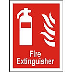 image of Fire Extinguisher Sign Fire Extinguisher Vinyl 30 x 20 cm