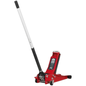 image of Sealey 2 Tonne Low Entry Rocket Lift Trolley Jack Red