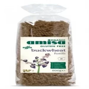 image of Amisa Gluten Free Buckwheat Fusilli Organic 500g