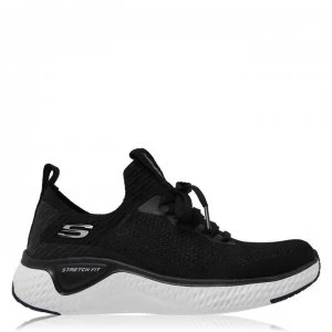 image of Skechers Solar Fuse Trainers Ladies - Black/White