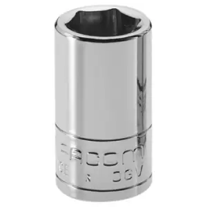 Image of Facom 1/4" Drive Hexagon Socket Metric 1/4" 12mm