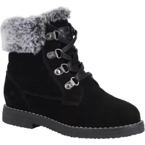 Image of Hush Puppies Girls Mini Florence Suede Warm Ankle Boots UK Size 1 (EU 33)