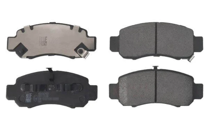 Image of Blue PRINT ADH242103 Brake pad set Front Axle, with acoustic wear warning, with piston clip Brake Pad Set,disc brake (402)