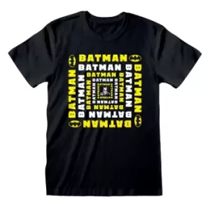 Image of DC Comics Batman - Square Name (Unisex) Ex Ex Large