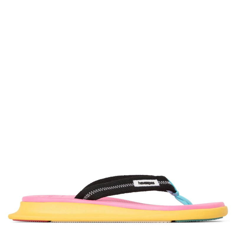 Image of Havaianas Womens Tradi Zori Flip Flops Pink Flux female 3/4