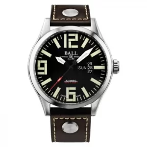 Image of Ball Engineer Master II Aviator Mens Brown Strap Watch