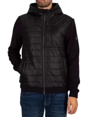 Image of Baffle Zip Through Hoodie