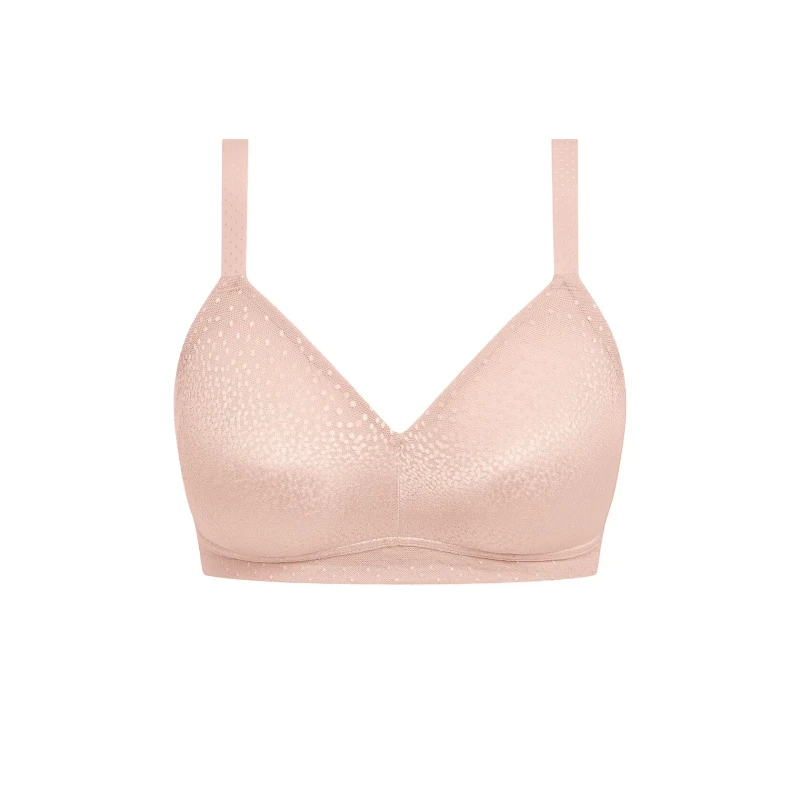 Image of Wacoal Womens Back Appeal Wire Free Bra in Pink Size: 36E Pink Female 36E