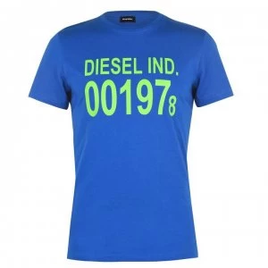 image of Diesel 001978 Diego T Shirt - 8II Mid Blue