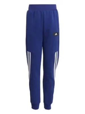 Image of adidas Junior Boys Fi 3s Tap Pant, Blue/White, Size 5-6 Years