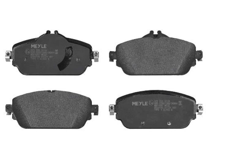 Image of MEYLE 025 220 3119 Brake pad set Front Axle, prepared for wear warning indicator, Original Quality, without adhesive film Brake Pad Set,disc brake (4