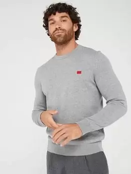Image of HUGO San Cassius-c1 Jumper, Silver, Size XL, Men