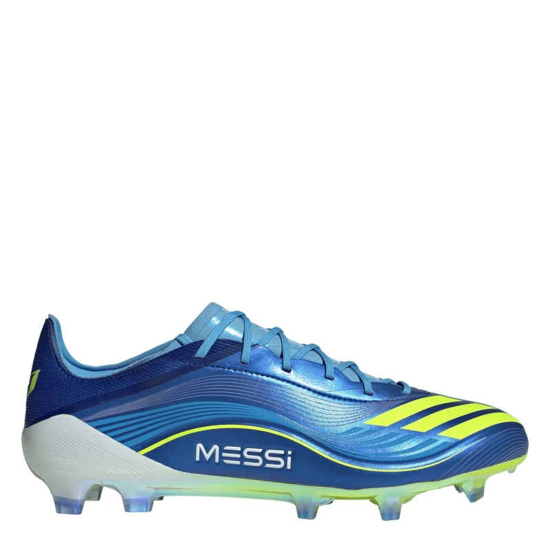 Image of adidas F50 Elite Adults Firm Ground Football Boots Blue/Yellow male 10 (44.7)
