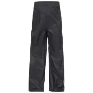 Image of Trespass Childrens/Kids Qikpac Waterproof Packaway Trousers (2/3) (Black)