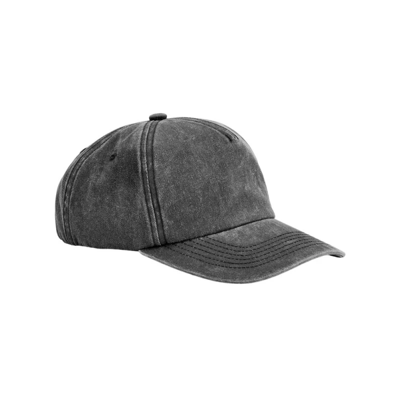 Image of Beechfield Beechfield Men 5 Panel Relaxed Fit Cap in Dark Grey Dark Grey One Size Male 5063527213365