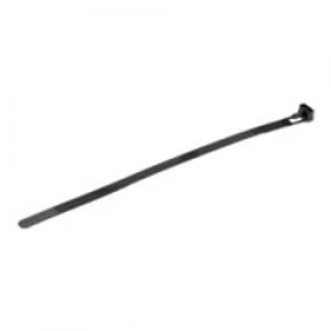 Image of StarTech.com 100 Pack of Resealable Zip Ties - 8 - Black