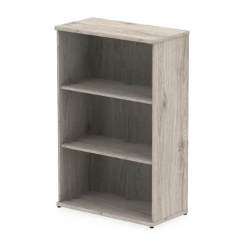 Trexus Office Medium Bookcase 800x400x1200mm 2 Shelves Grey Oak Ref