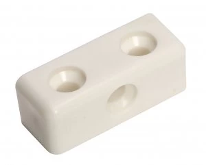 image of Wickes Plastic Fixit Block - White Pack of 24