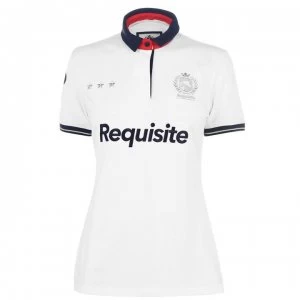 Image of Requisite Logo Polo Shirt Ladies - White
