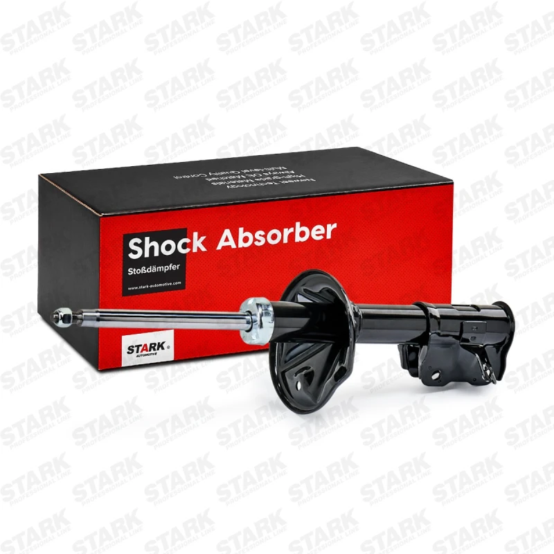 Image of STARK SKSA-0131451 Shock absorber Front Axle Right, Gas Pressure, Twin-Tube, Suspension Strut, Bottom Clamp Shock Absorber (854)