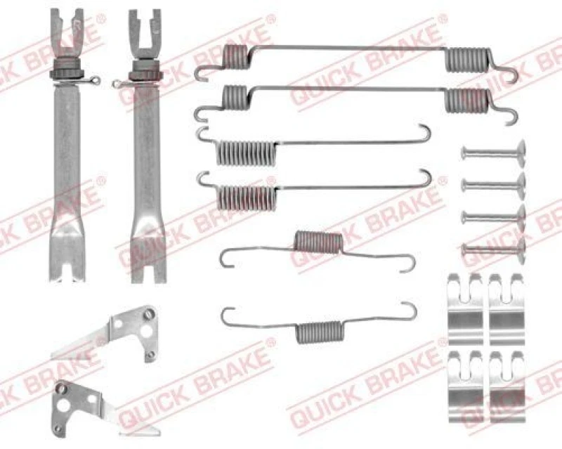 Image of QUICK BRAKE Brake shoe fitting kit QUICK BRAKE 105-0030S