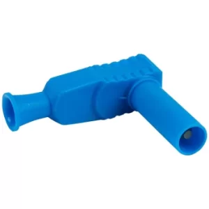 Image of PJP 1067-Bl Right Angle Shrouded 4mm Plug Blue