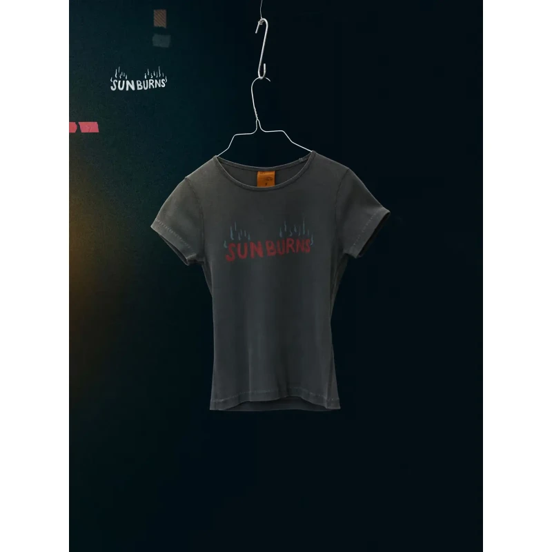 Image of Nudie Jeans T-Shirt Nudie Jeans Eve Sunburns Noir Unisex S