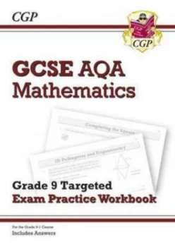 Image of New Gcse Maths Aqa Grade 9 Targeted Exam Practice Workbook includes Answers Hardback