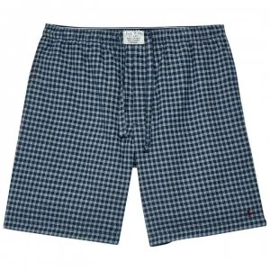 image of Jack Wills Whiston Flannel Lounge Short - Navy