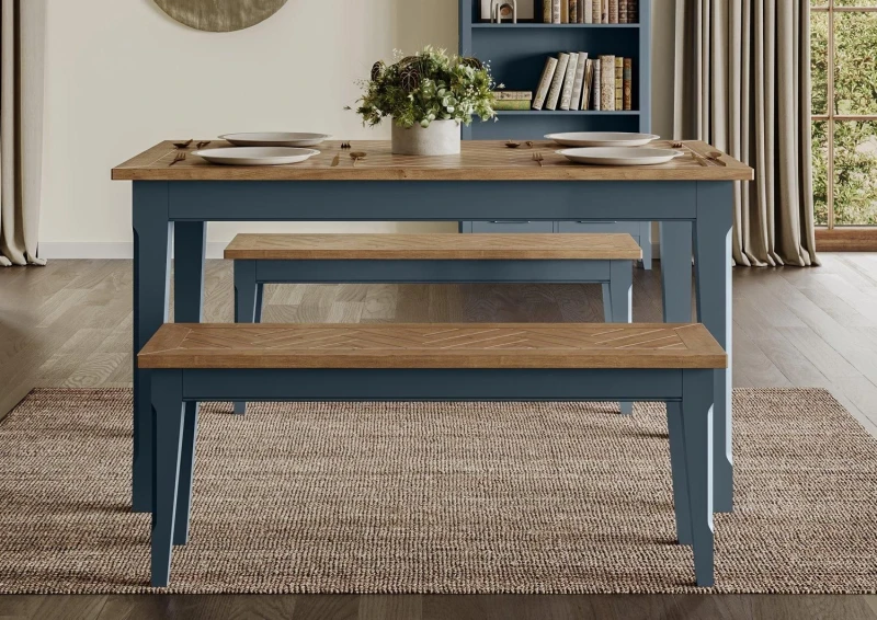 Image of Baumhaus Signature Blue Dining Table Size: 1 Pack Blue Unisex 1 Pack