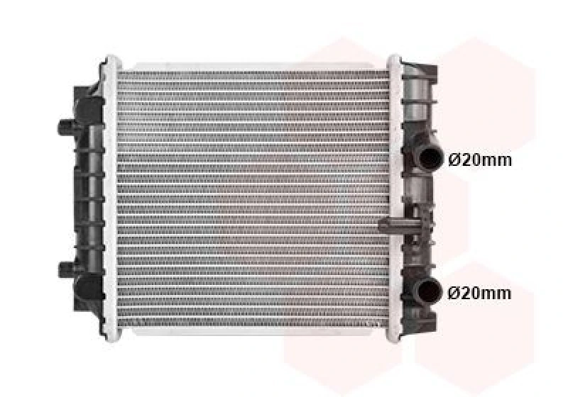 Image of VAN WEZEL Engine radiator VAN WEZEL 58012720