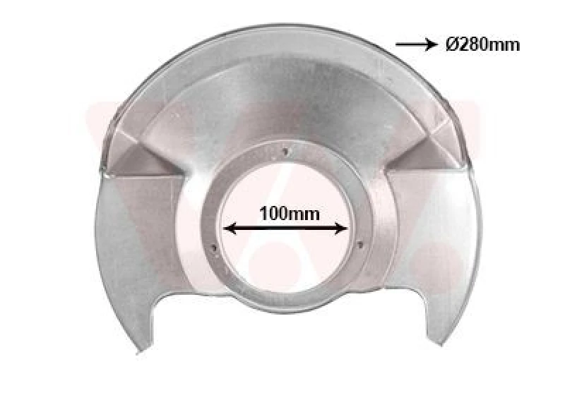 Image of VAN WEZEL Brake disc backing plate VAN WEZEL 2548371