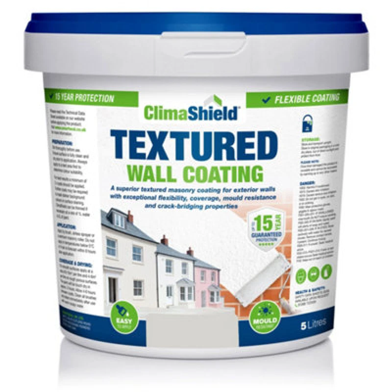 Image of Smartseal Wall Coating Textured (Wessex Stone), Waterproof 15 Years, Brickwork, Stone, Concrete And Render, Breathable, 5Kg