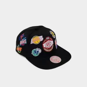 Image of Mitchell & Ness Allover Conference NBA Deadstock HWC Snapback Hat