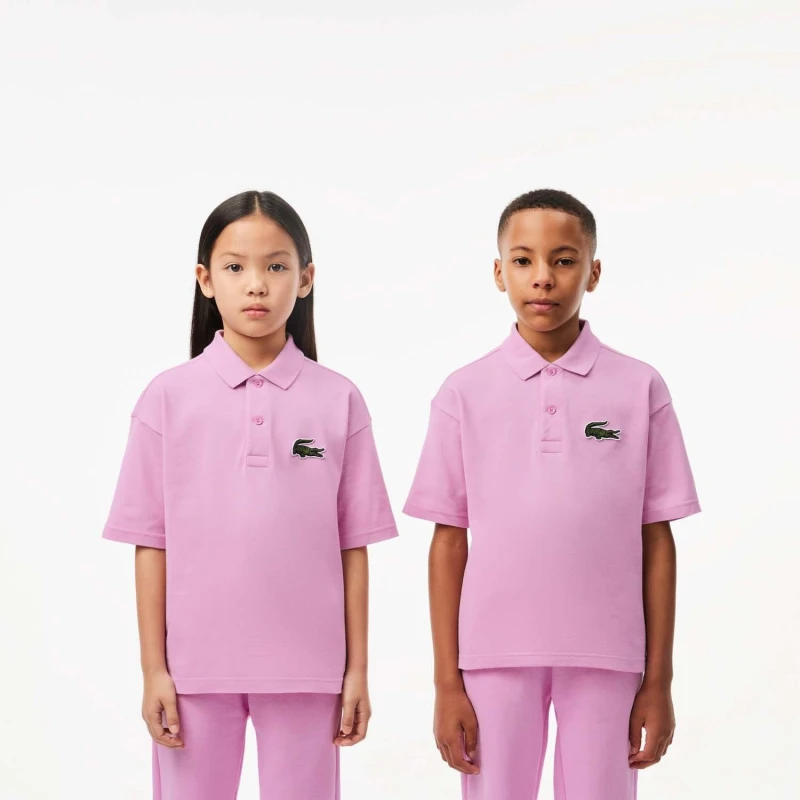 Image of Lacoste Cotton Piqu Polo Shirt - Pink Pink 8