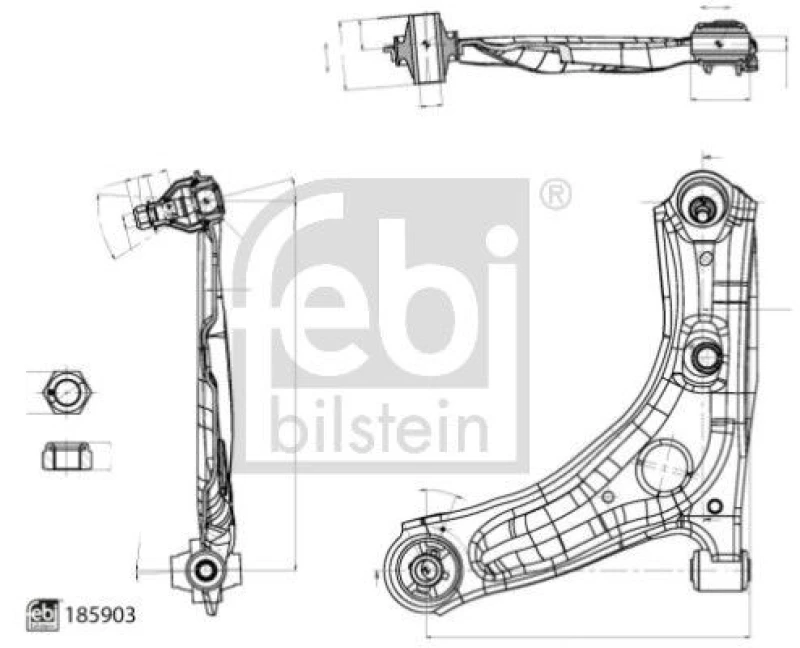 Image of Suspension arm FEBI BILSTEIN 185903