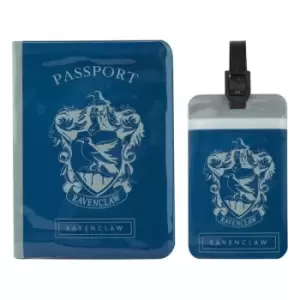 image of Harry Potter Passport Case & Luggage Tag Set Ravenclaw