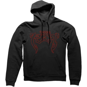 Image of The Cult - Outline Logo Unisex Large Hoodie - Black