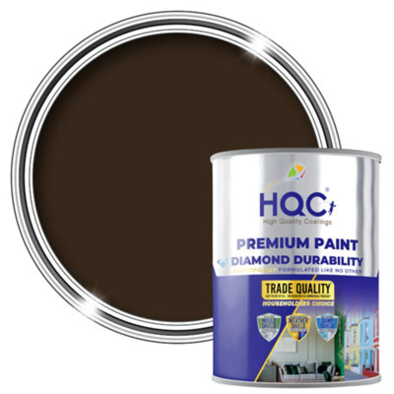 Image of Hqc Barn Paint - Long-Lasting Barn, Shed, Fence And All Other Wood Protection - Brown - 1L