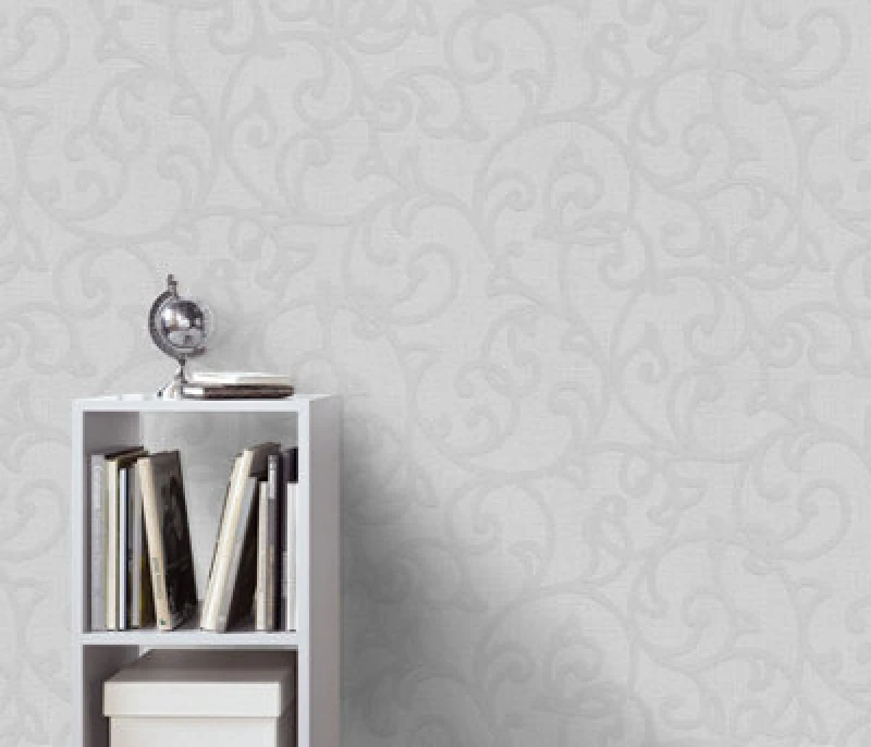 Image of Erismann Forte Structured Vinyl Wallpaper - Light Grey